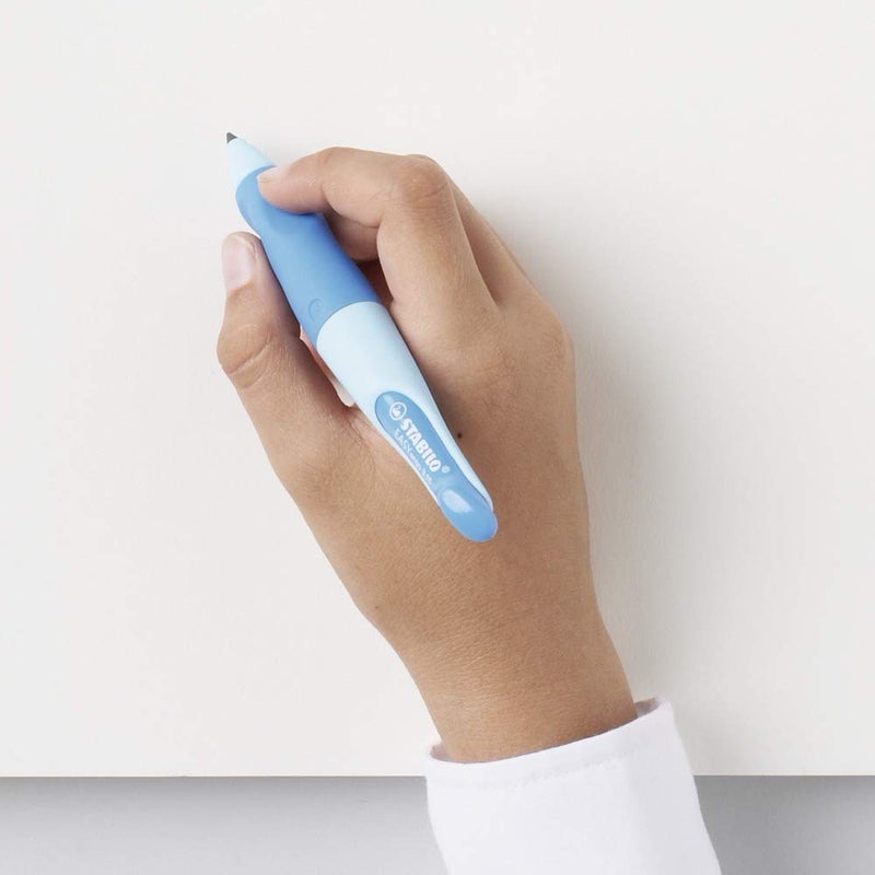 STABILO قلم رصاص ميكانيكي مريح STABILO EASYergo 3.15 - لليد اليمنى - أخضر فاتح/أخضر داكن + مبراة - Image 3